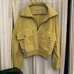 NWT! ✨ Free People Fleece Quarter Zip